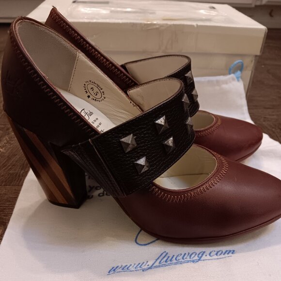 New in Box John Fluevog Blind Faith Kelly Mary Jane heels size 6.5 - Picture 3 of 8